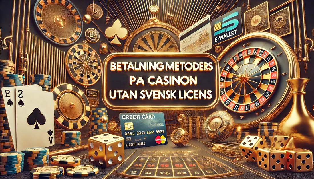 Populära betalningsmetoder på casino utan svensk licens